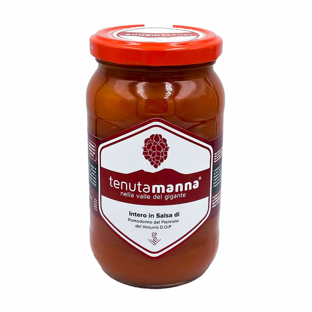 Tenuta Manna Pomodorino intero del Piennolo del Vesuvio D.O.P in salsa - 380 gr