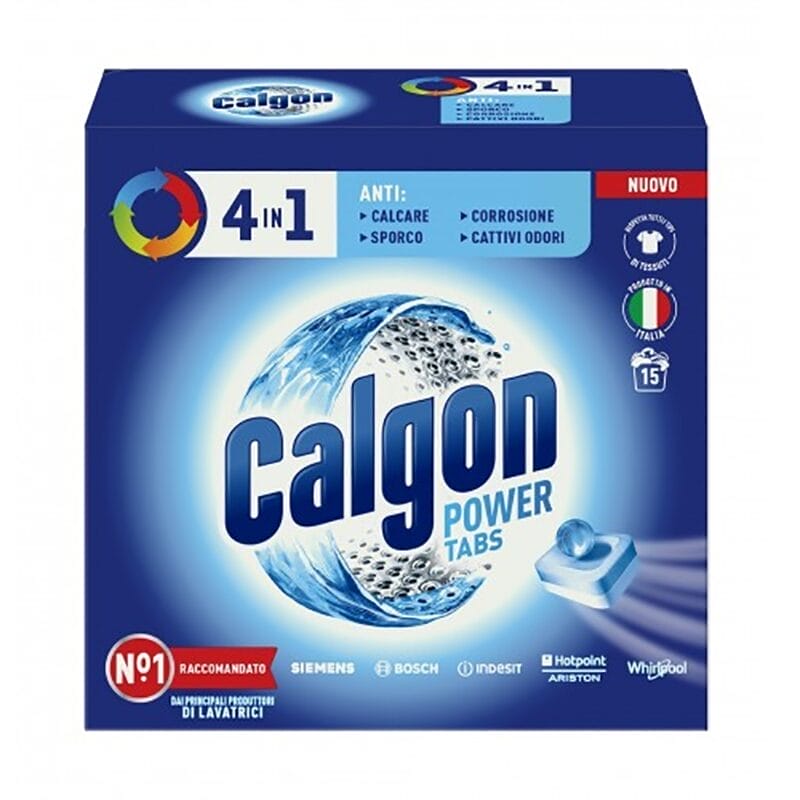 Calgon Anti-scale washing machine tablets 4 in 1 - 15 pcs - Vico Food Box