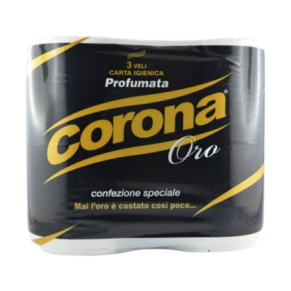 Corona Carta Igienica Rotoli Oro - 4 pz