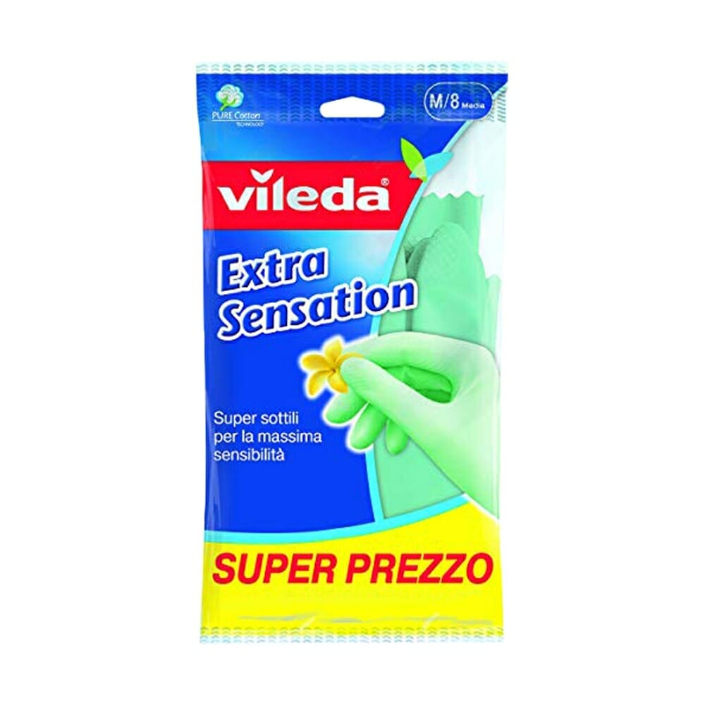 Vileda Extra Sensation Gloves Size M - Vico Food Box