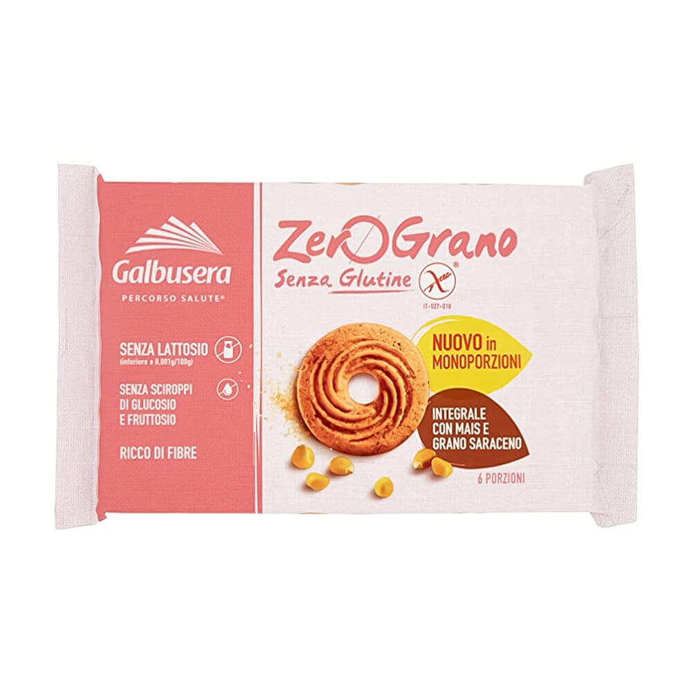 Galbusera Zerograno Biscotti Integrali con Mais e Grano Saraceno Senza G