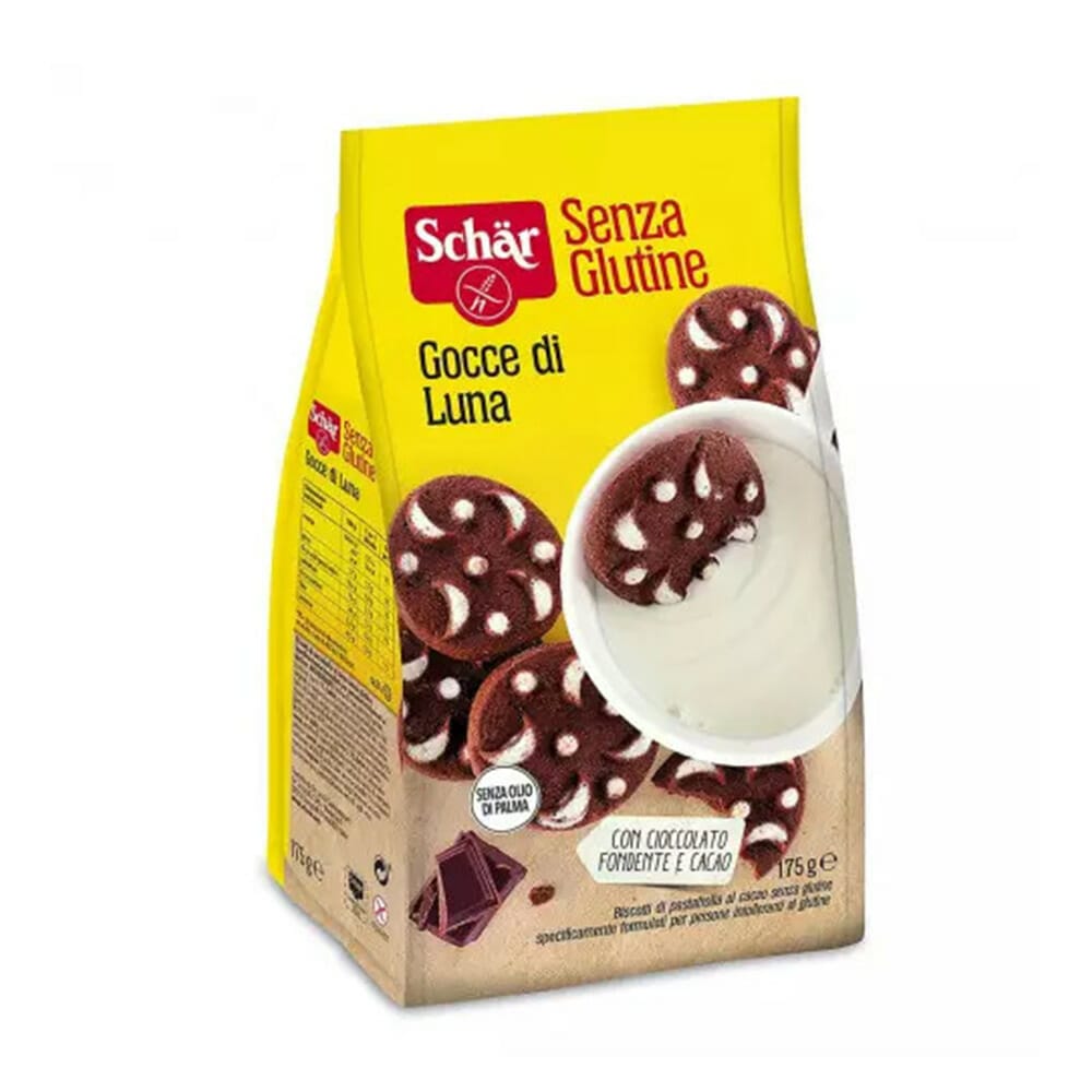 Schar Gocce di Luna Biscotti al Cioccolato Senza Glutine - 200 gr