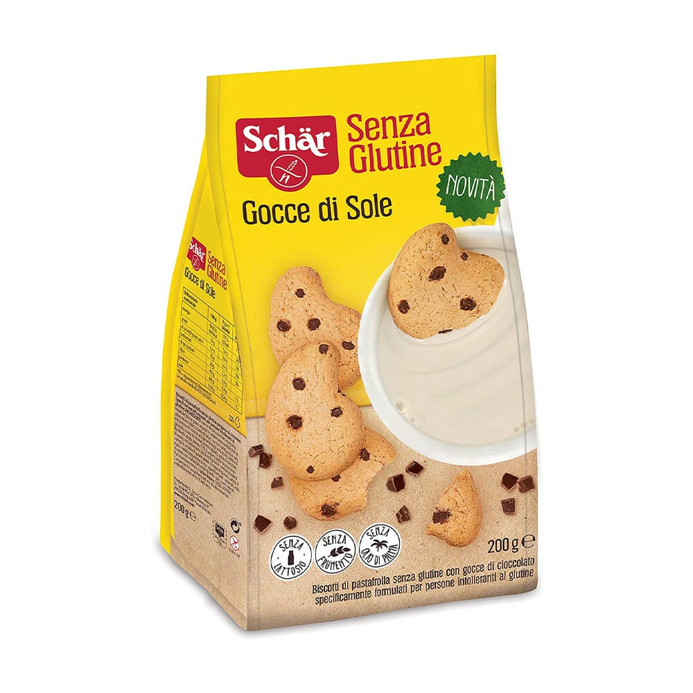 Schar Gocce di Sole Biscotti con Scaglie di Cioccolato Senza Glutine - 2