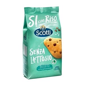 Scotti Biscotti con Riso e Gocce di Cioccolato Senza Lattosio - 350 gr