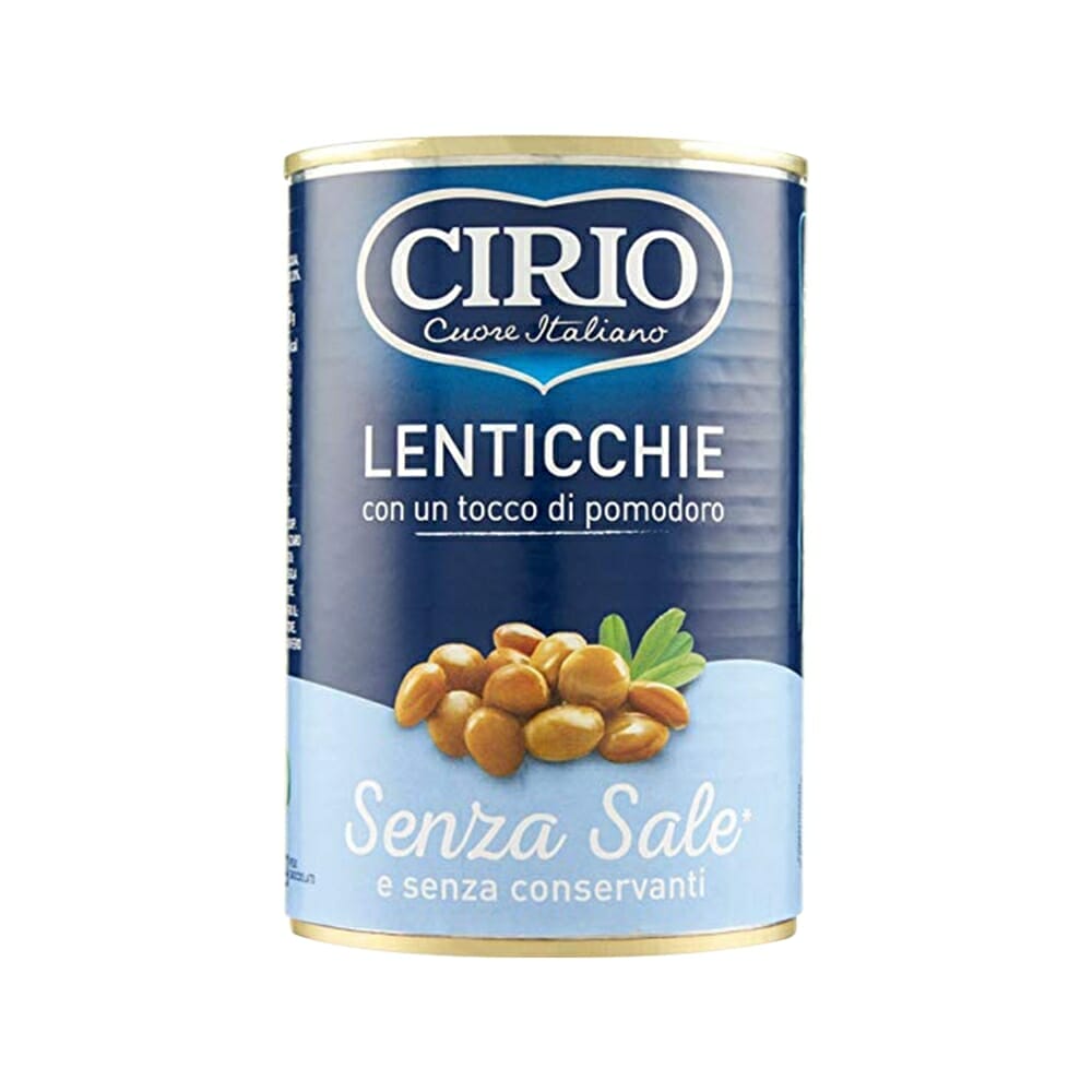 Cirio Lenticchie con tocco di Pomodoro Senza Sale - 410 gr