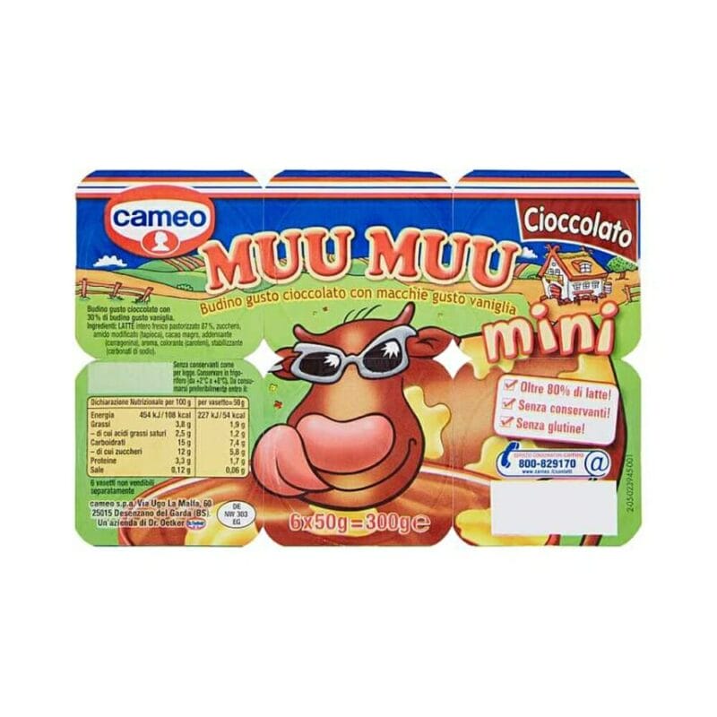 Cameo Muu Muu Mini Cioccolato - 6 x 50 gr