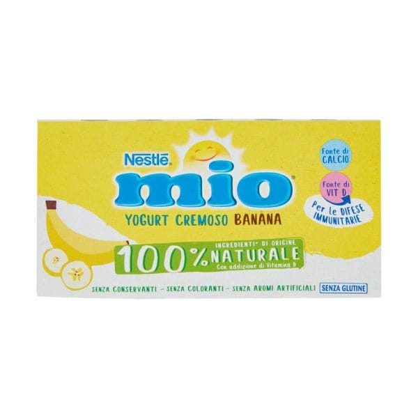 Nestle Mio Yogurt Cremoso con Banana - 2 x 125 gr
