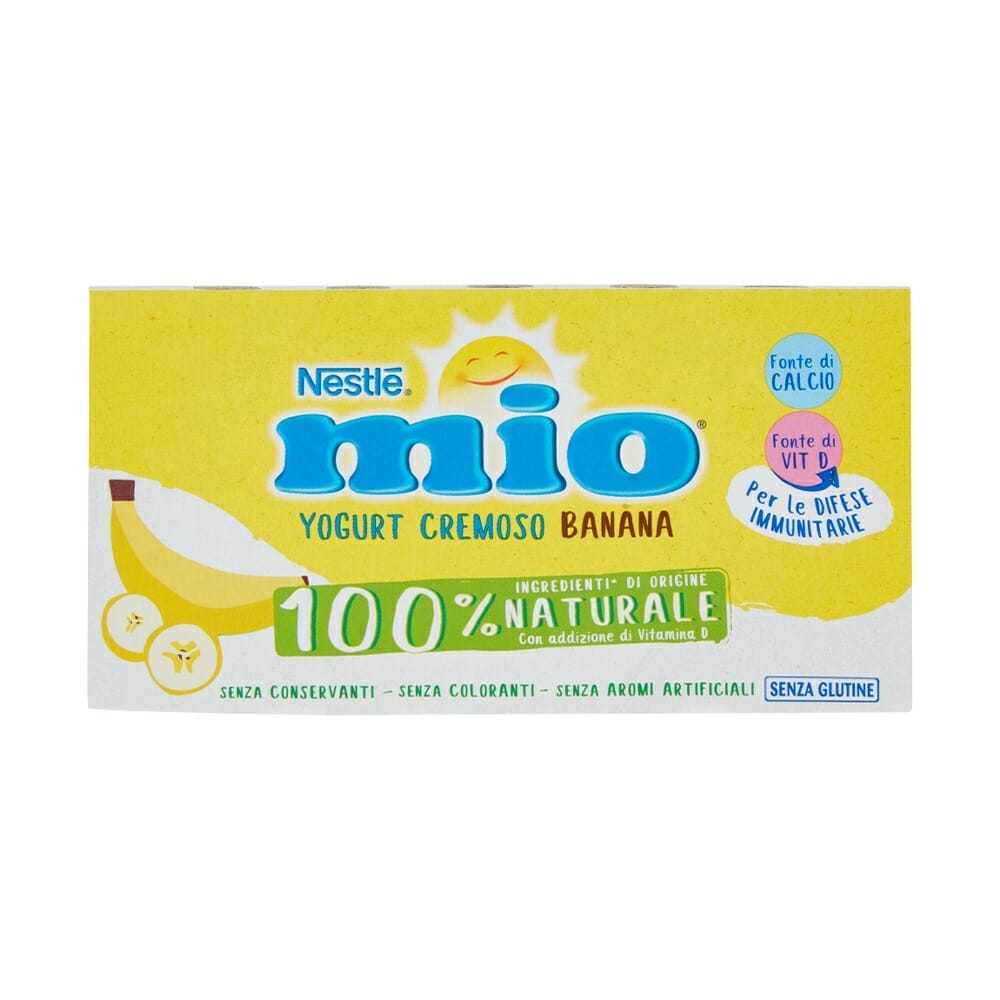 Nestle Mio Yogurt Cremoso con Banana - 2 x 125 gr - Vico Food Box