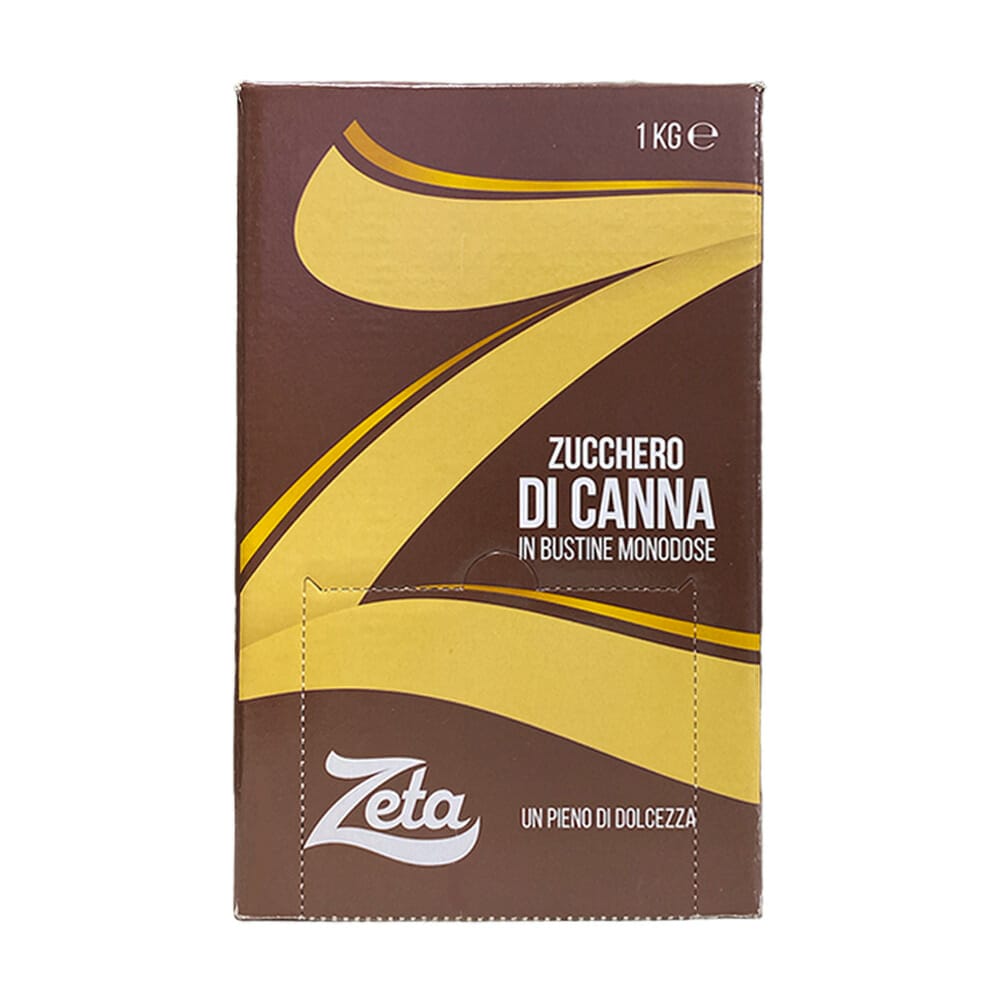 Zeta Zucchero di Canna Bustine - 1 kg - Vico Food Box
