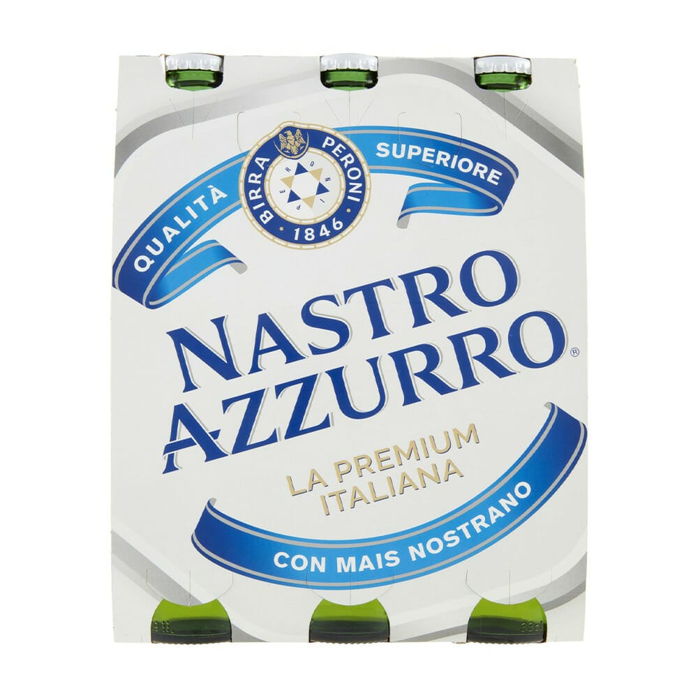 Birra Nastro Azzurro - 3 x 33 cl