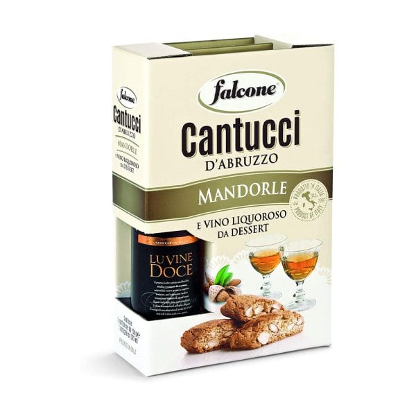 Falcone Confezione Cantucci alle Mandorle - 250 g + Vino dolce Liquoroso