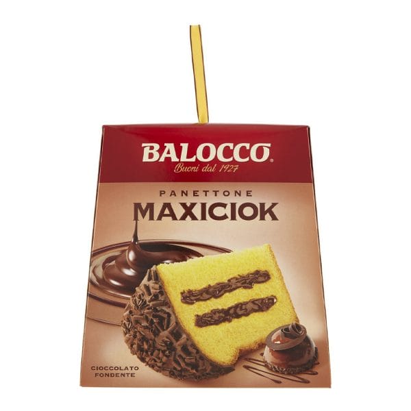 Balocco Maxiciok Panettone - Christmas Sweet Bread with chocolate - 800 g