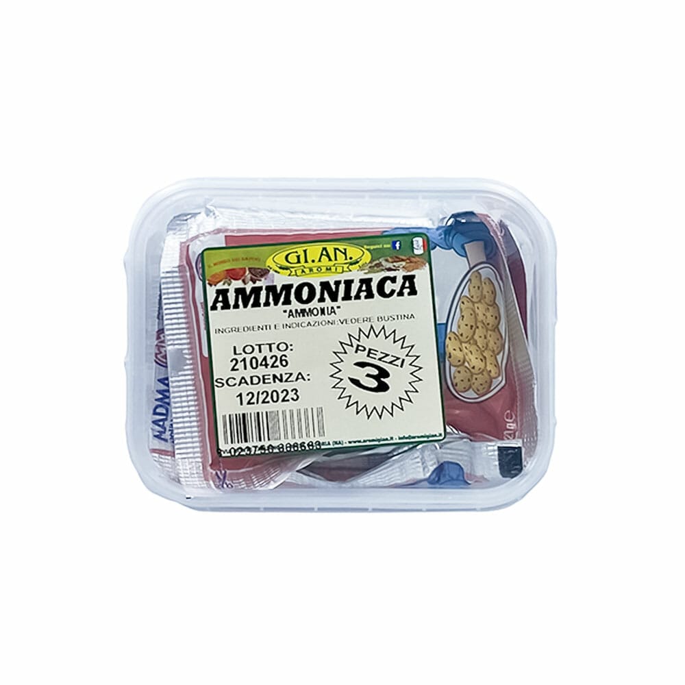 Gi.An Ammoniaca per Dolci in polvere 3 buste - 60 gr - Vico Food Box