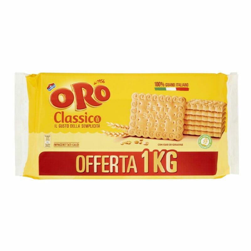 Oro Saiwa Maxipack Cookies - 1 Kg - Vico Food Box