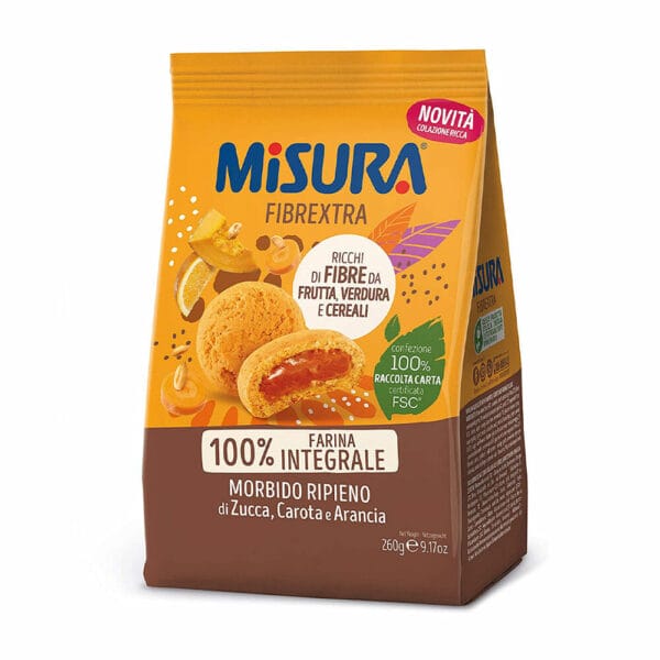 Misura Fibrextra Biscotti Zucca Arancia e Carota - 260 gr