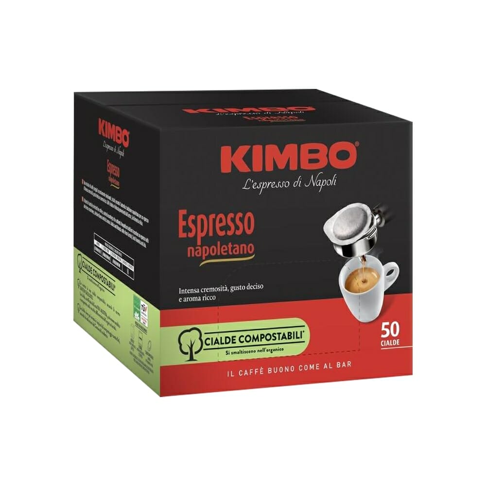 Kimbo cialda comp. Espresso Nap. 50 pz.x7gr.+KIT (50 bicch.50 pal. 50