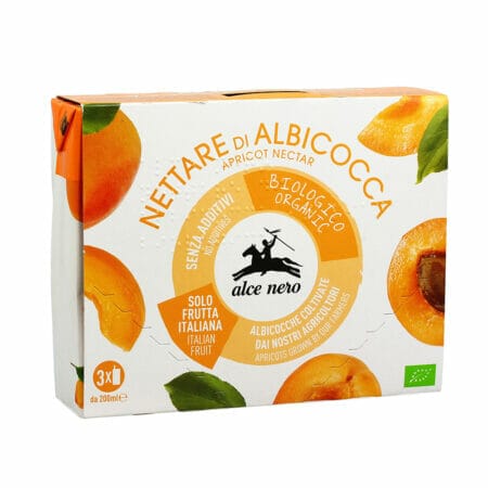 Alce Nero Organic Peach Juice - 3x200 ml