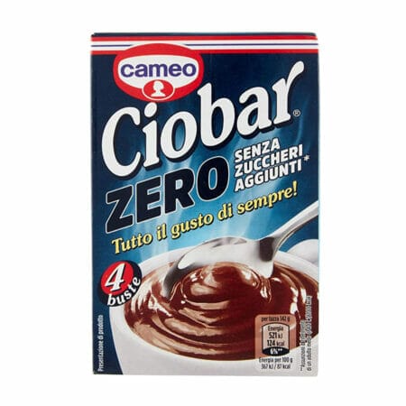 Cameo Ciobar Cioccolato Zero zuccheri 4 buste - 76 gr