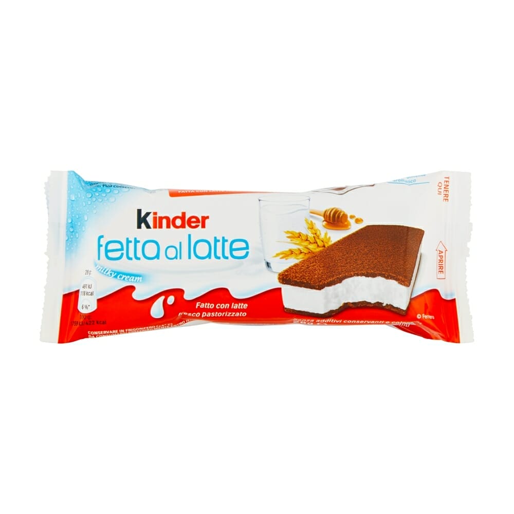 Kinder Fetta al Latte Snack - 5 x 28 gr