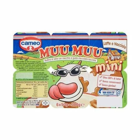 Cameo Muu Muu Mini Milch/Haselnuss Dessert - 6x50 gr