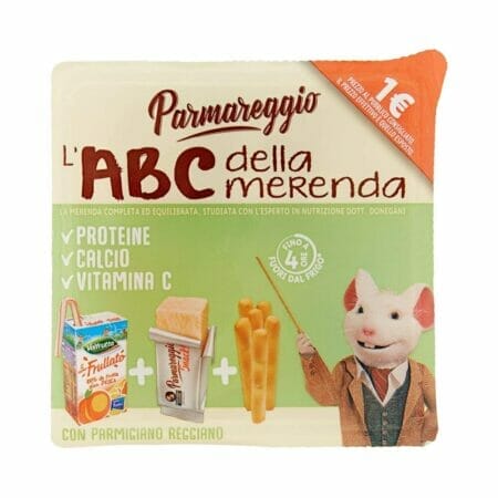 Parmareggio ABC Gesmolten Kaas Snack - 155 gr
