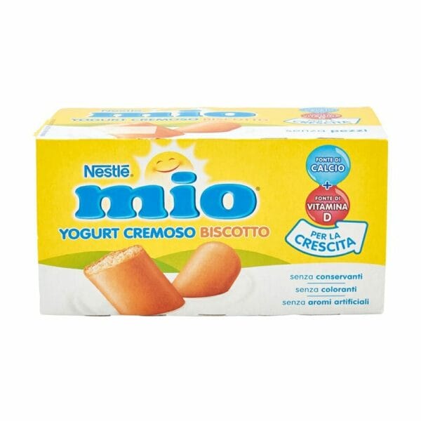 Nestle Mio Yoghurt romig met biscuit - 2 x 125 gr