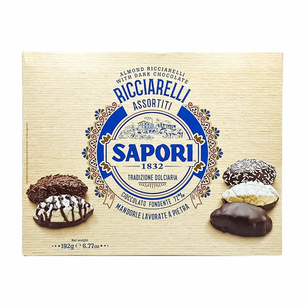 Sapori Ricciarelli al cioccolato fondente box - 192 gr