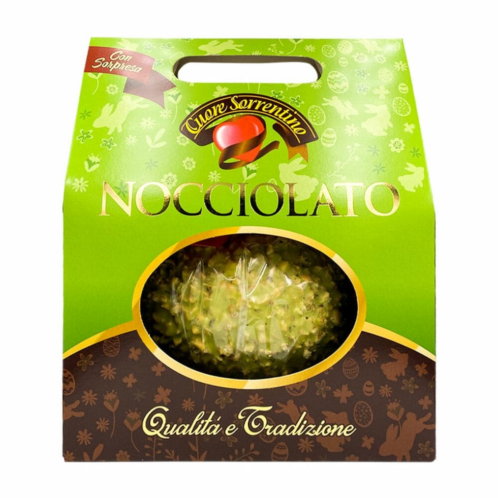 Uovo artigianale Nocciolato al Pistacchio box – ca. 470 gr