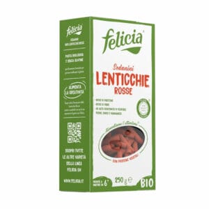 Felicia Sedanini Lenticchie Rosse Bio Senza Glutine – 250 g