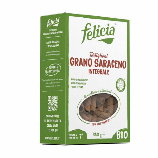 Felicia Tortiglioni Grano Saraceno Integrali Bio Senza Glutine – 340 g