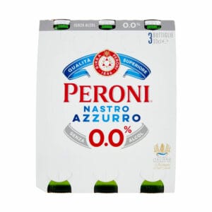 Birra Peroni Nastro Azzurro Analcolica – 3 x 33 cl