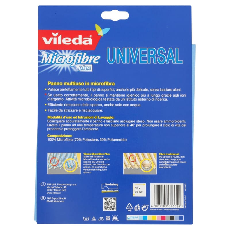 VILEDA CLOTH MICROFIBER UNIVERSAL PLUS