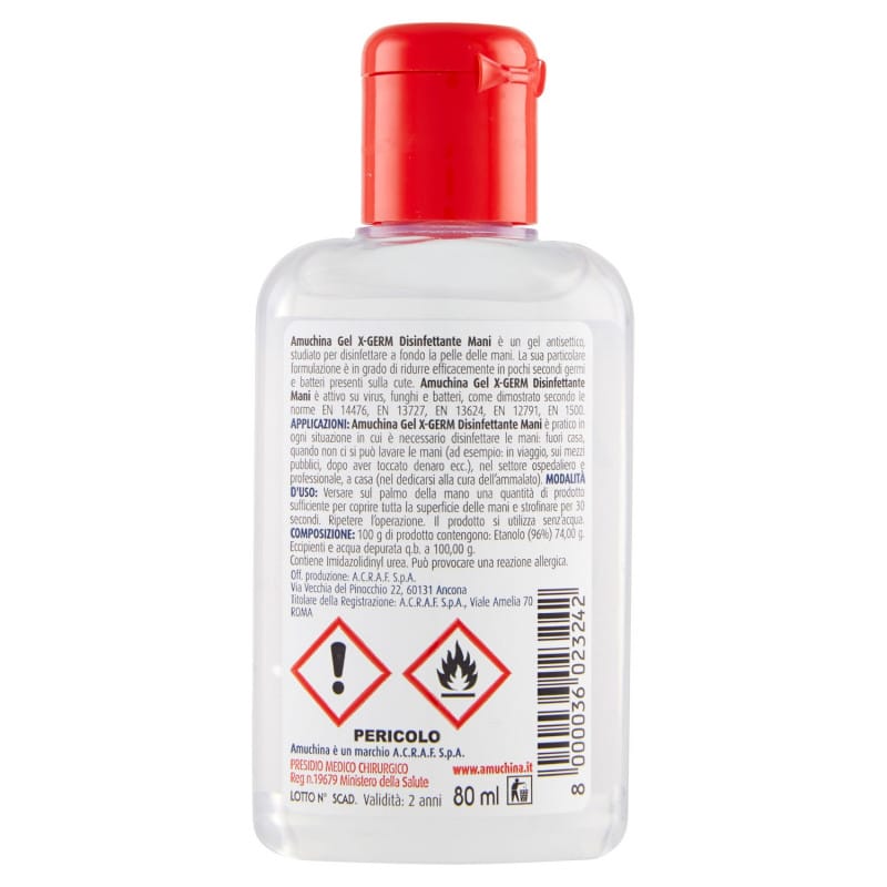 Amuchina X-Germ Hand disinfectant - 80 ml - Vico Food Box