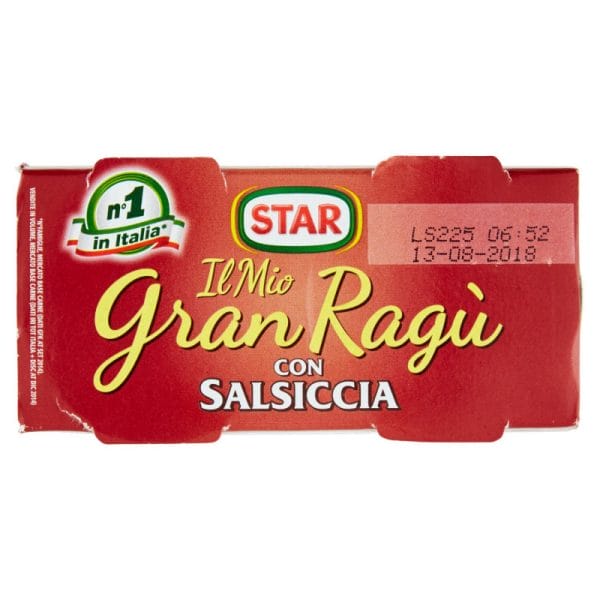 Star Gran Ragu con Salsiccia - 2 x 180 gr