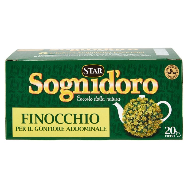 Sogni d'Oro Draining Herbal Tea - 20 Filters Shipping to Europe
