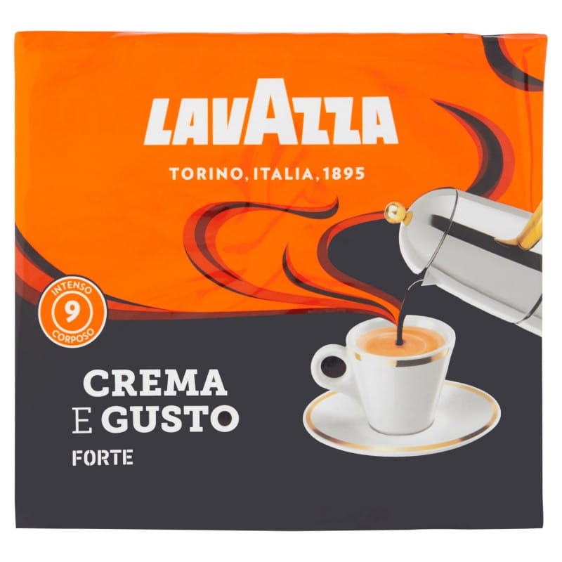 Lavazza Caffe Macinato Crema e Gusto Forte - 2 x 250 gr - Vico Food Box