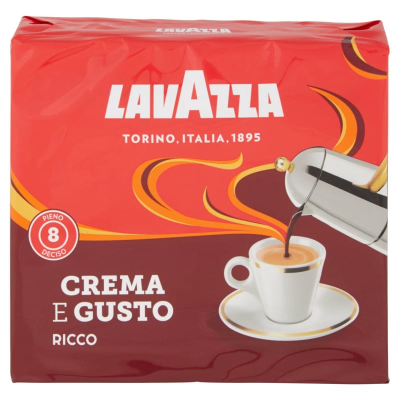 Lavazza Espresso Crema e Gusto Ricco Café moulu 250g – Italian Gourmet FR