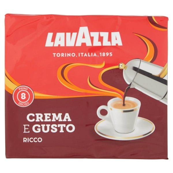 Lavazza Caffe Macinato Crema e Gusto Ricco - 2 x 250 gr