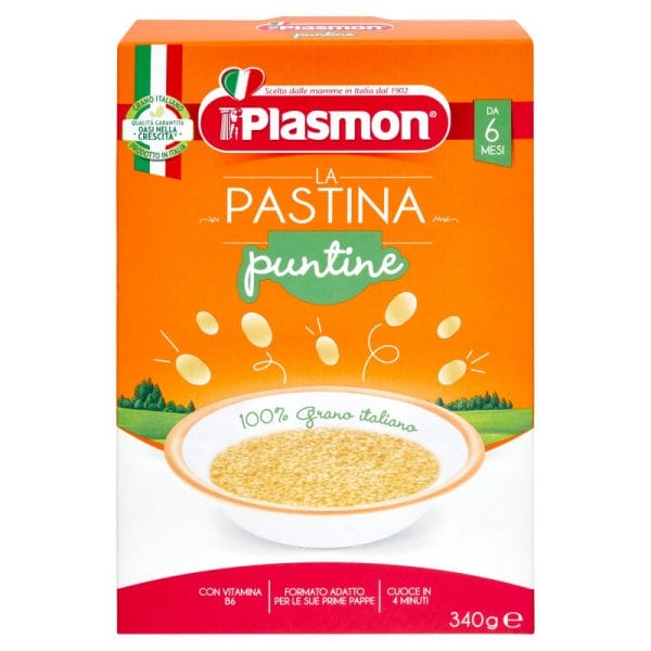 Plasmon Baby Pasta Puntine 6 mo. - 340 gr