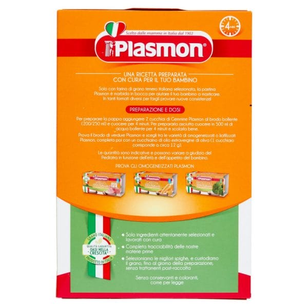 Plasmon La Pastina Gemmine 6 Mesi - 340 gr