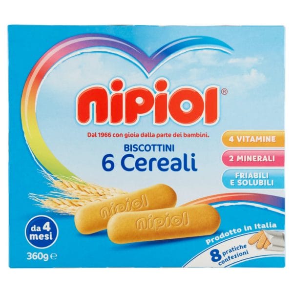 Nipiol Biscottini ai 6 Cereali - 360 gr