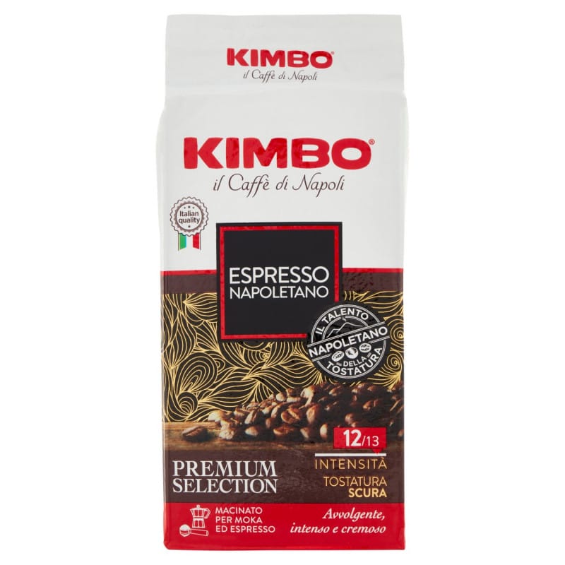 Kimbo Caffe Espresso Napoletano - 250 gr - Consegna Europa + UK