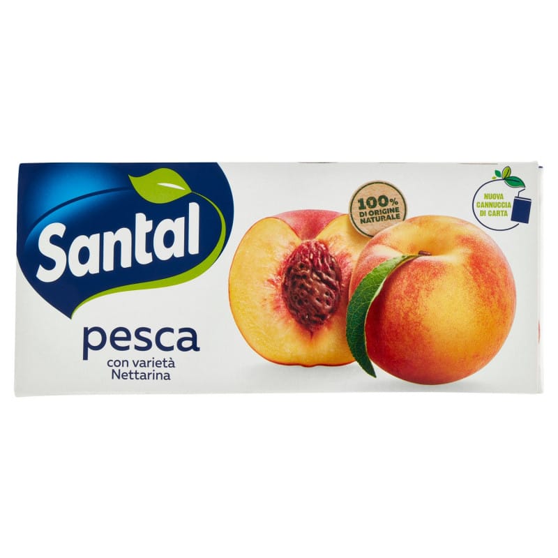 Santal Peach Fruit Juice - 3 x 200ml - Vico Food Box