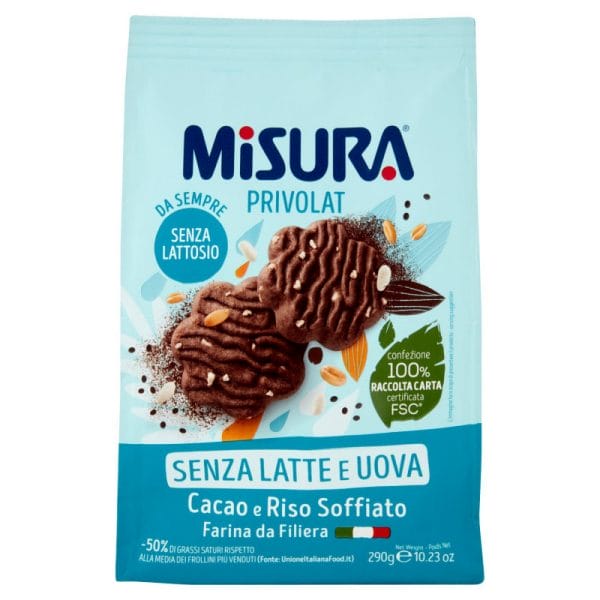 Misura Privolat Cacao en gepofte rijstkoekjes - 290 gr