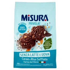 Misura Privolat Biscotti al Cacao e Riso Soffiato - 290 gr