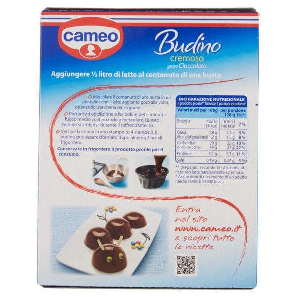 Cameo Budino Cioccolato Cremoso 8 Porz. - 180 gr