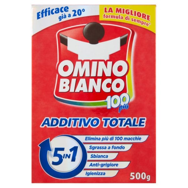 Omino Bianco Additivo Lavatrice 100 Piu - 500 gr