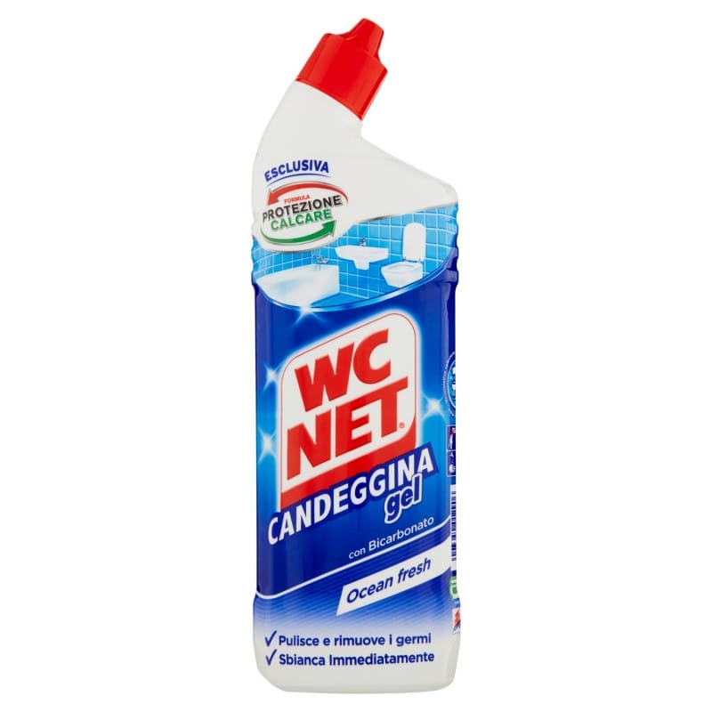 WC NET Toilet Cleaner Bleach Gel Ocean Fresh 750ml