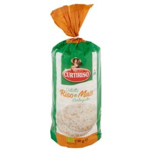 Curtiriso Organic Corn Rice Crackers - 130 gr