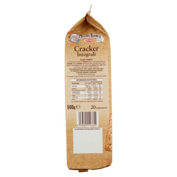 Mulino Bianco Cracker Integrali - 500 gr